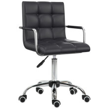 Sedia da scrivania ergonomica, regolabile in altezza da 46 a 61 cm con braccioli, ideale per ufficio e home office.