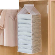 Sac de rangement suspendu pour vĂŞtements en PVC Ă 9 compartiments