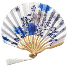 Bamboo Folding Hand Fan for Weddings & Church