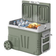 33L Kompressor-Minikühlschrank 12/230V mit LED, leise Kühlbox für Auto & Camping