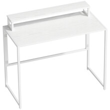 Opklapbaar bureau/computertafel met monitorbeugel voor thuiswerkplek, 100 x 48 x 87,5 cm