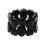 Stretchy Stone Wedding Bangle Alluring Jewelry for Brides-Black 1