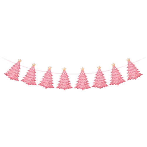 Pink Triangular Banner Flag Decoration