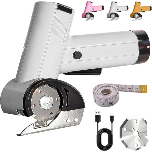 Rechargeable 4V Rotary Cardboard Cutter with LED Light