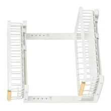Unité de rangement pour armoire de cuisine solide, dotée-Blanc