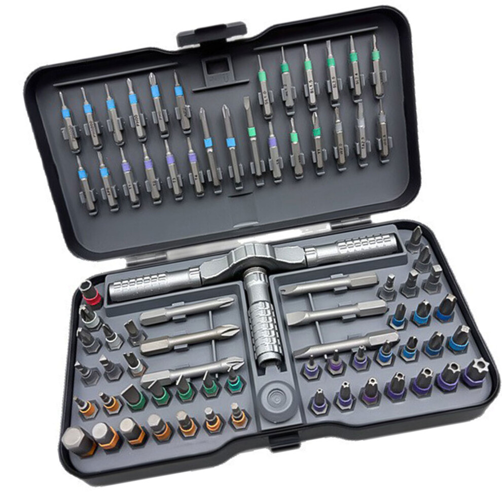 79 In 1 Magnetic Ratchet Screwdriver Set With Steel And Compacts 7751001415517