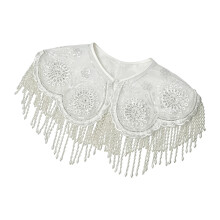 Stylish Detachable White Organza Collar Aesthetic-H2023