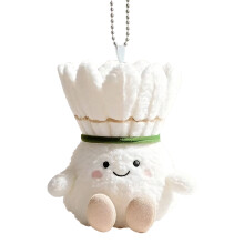 Funny Shuttlecock Plush Key Ring Soft-badminton doll penda