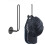 Metal Wall-Mounted Hat Rack with 3 Hooks 1