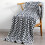 Velvet Bath Towel Checkerboard Design Soft Absorbent 1