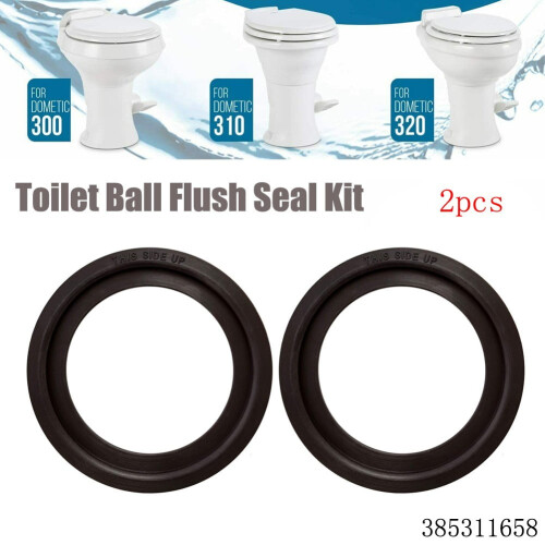 2-Pack Dometic 300/310/320 RV Toilet Flush Ball Seals