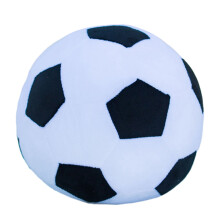 Fußballkissen aus Baumwollplüsch, 28 x 28 cm