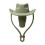 Cowboyhat Champagneprop Grøn Silikone 1 stk. 1