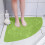 Fan-Shaped Non-Slip Bath Mat 54x54 cm 1
