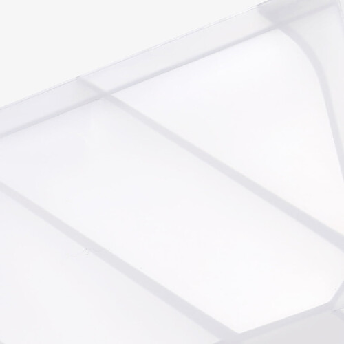 Transparente Schreibtisch-Organizerbox mit Griff