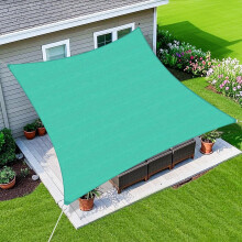 Vela ombreggiante rettangolare con bordi curvi, 213 x 396 cm, 185 g/m²