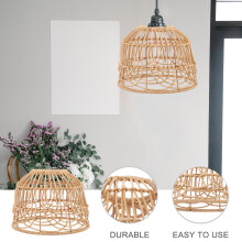 Rustic khaki woven lampshade for ceiling and pendant lights