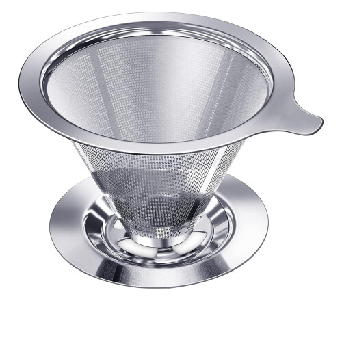 Filtre à café réutilisable en acier inoxydable