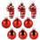Rote Glas-Weihnachtskugeln, 3 cm, 9er-Set 1