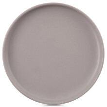 Keramik-Dessertteller, Grau, 20,5 cm, spülmaschinenfest