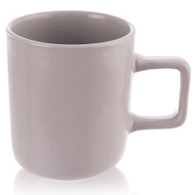 Keramikbecher, Grau, 380 ml, spülmaschinen- und mikrowellengeeignet