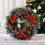 30 cm PVC-julkrans med kottar 1