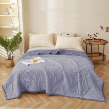 Sommer-Steppdecke aus Baumwolle, Grau, 200 x 180 cm