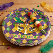20-Pack Carnival-Themed Paper Plates