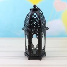 Vintage Metal Windproof Lantern Candle Holder