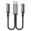 USB-auf-Typ-C/USB-Kabel, das-2 Typ-C-Buchse mit geradem Kopf 1