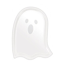 Bandejas de servir de plástico para o Halloween – Abóbora, Morcego, Fantasma (3 unidades)