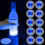 8 Pack LED Bottle Coasters – 3 Light Modes, Replaceable 1