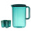 Carafă din plastic Gallickan cu capac, 2L, 4 căni 1