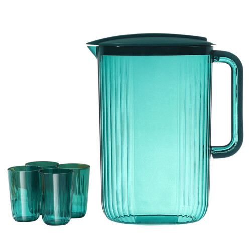 Carafă din plastic Gallickan cu capac, 2L, 4 căni