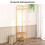 Eckgarderobe mit 2 Gitterablagen 2