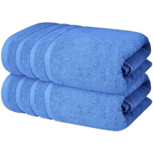 Set van 2 badhanddoeken van 100% gekamd katoen (27x54 inch)