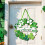 Hängande träskylt för St Patrick's Day 32,9x30 cm 1