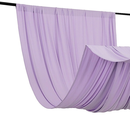 BalsaCircle Lavender Stretch Spandex Backdrop Curtain 5 ft 1