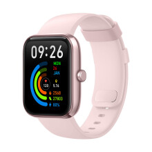 (Pink) Okosóra férfiaknak és nőknek, extra fekete szíjjal, 100+ sporttal, 1,83"-os fitneszkövetővel, pulzusmérővel, SpO2-vel