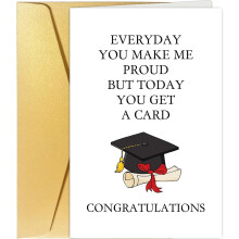 Graduation Card for Daughter or Son with Proud Message