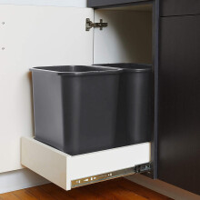 Svart rektangulär skrivbordspapperskorg 7 gallon