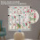 Floral Kitchen Curtains Set 36" with Valance 3