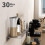Danpoo Metal Floating Shelf Grey 16 inch 4