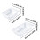 Adjustable Fridge Storage Rack 8–11 in White 3