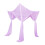 Ciel de lit princesse pour lits jumeaux, 4 ouvertures, polyester 1