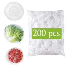 200 plastlokk til boller, strekkbare til 36 cm, gjenbrukbare