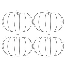 4 Pack Pumpkin Metal Wreath Forms 11.4 x 9.8 in