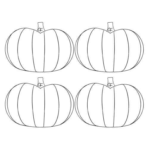 4 Pack Pumpkin Metal Wreath Forms 11.4 x 9.8 in