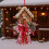 Gingerbread House Wreath with Ribbon Bow, 50 cm 1
