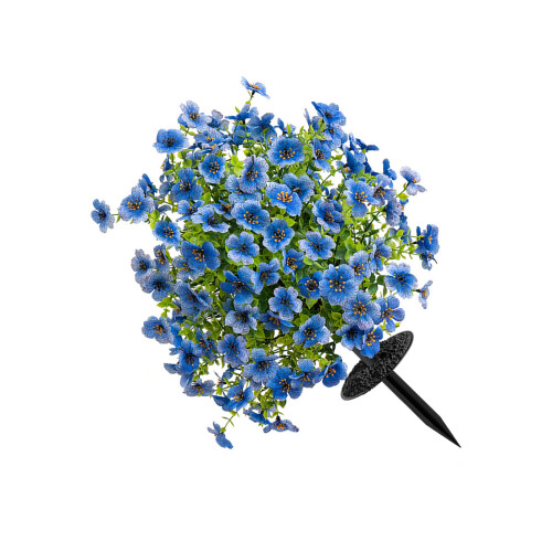 Artificial Eucalyptuses Violets Round Base Flower-Blue